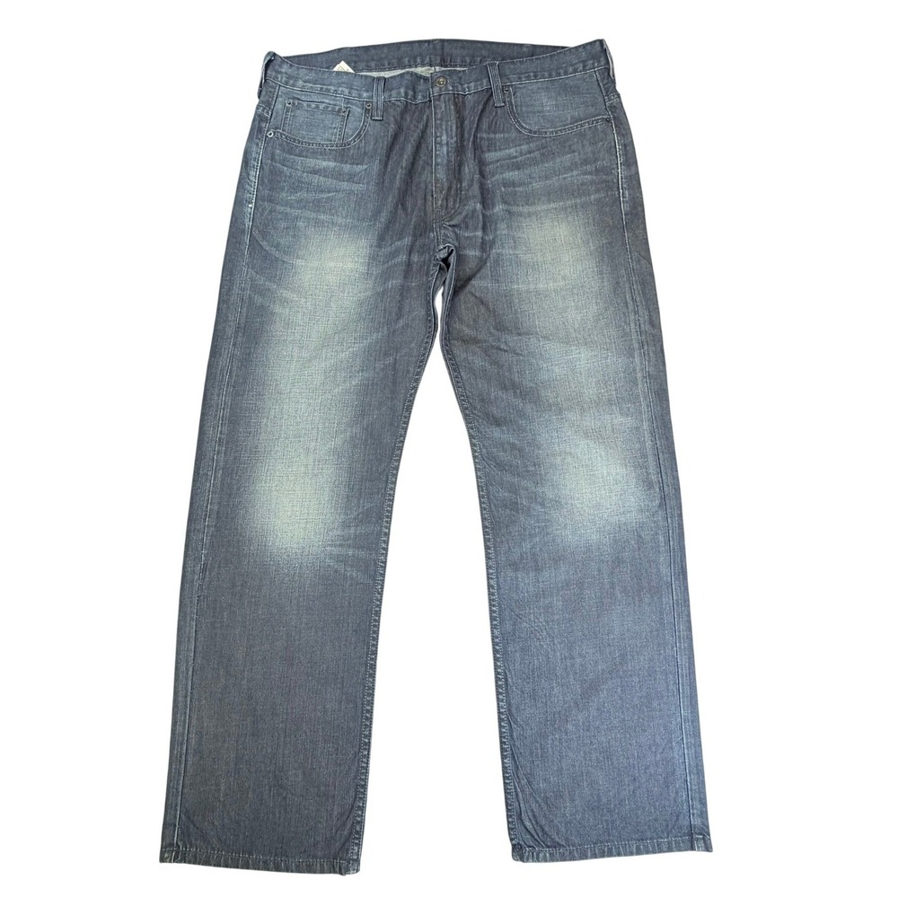 Y2K Levis 569 Loose Straight Jeans Mens 38x32 Blue Faded Relaxed Fit Denim